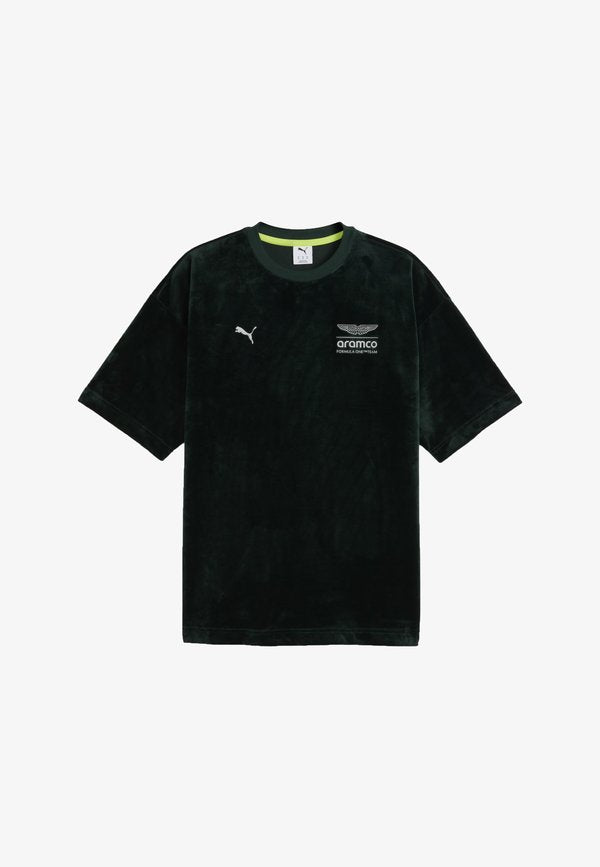Puma PUMA X ASTON MARTIN ARAMCO F1® TEAM LIFESTYLE RELAXED T-SHIRT - Print T-shirt - green lux