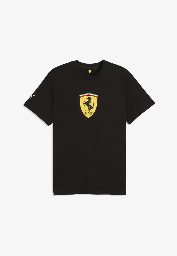Puma SCUDERIA FERRARI COLOURED SHIELD T-SHIRT - Print T-shirt - black