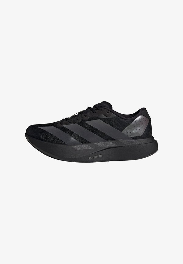 adidas Performance ADIZERO EVO SL - Road running shoes - core black   grey four   impact orange