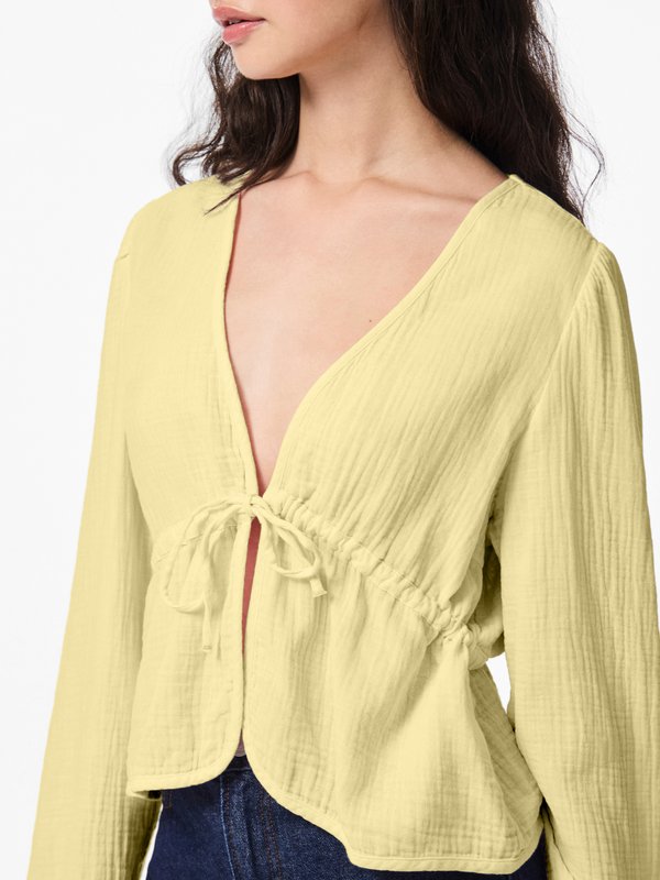 Pieces PCSASTINA VNECK TIE