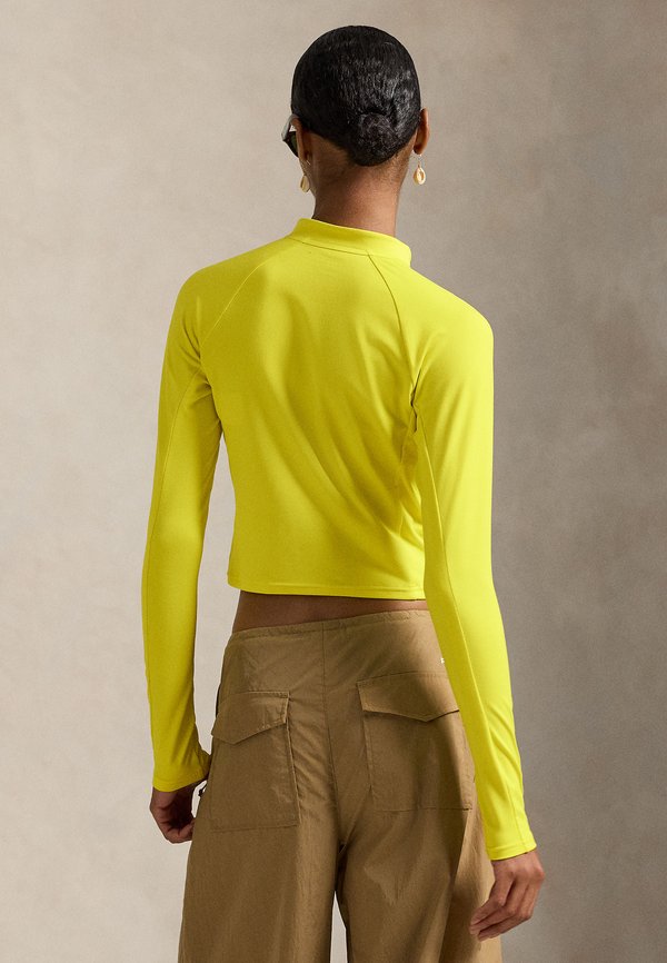 Polo Ralph Lauren SUEDED JERSEY CROPPED HALF-ZIP