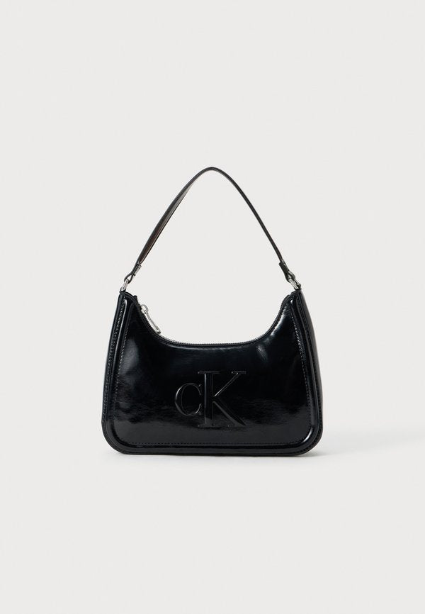 Calvin Klein BOLD SHOULDER BAG - Handbag - black