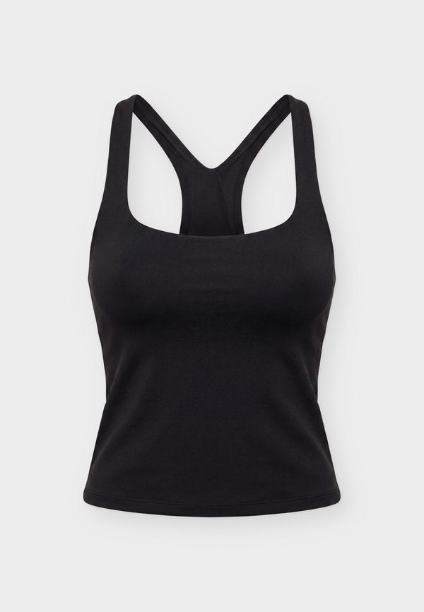 Nike Performance ZENVY BRA TANK - Top - black/cool grey