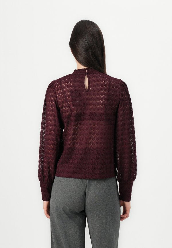 JDY JDYAVERY L/S LACE TOP JRS NOOS