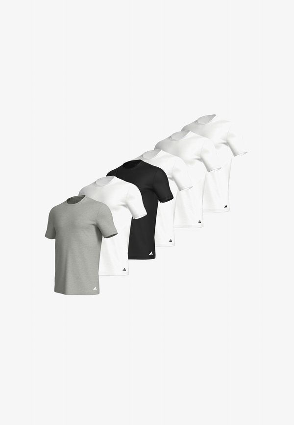 adidas Sportswear 6ER PACK  - Undershirt - weiß   schwarz   grau