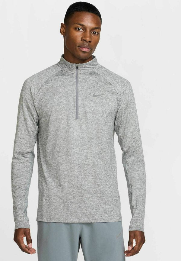 Nike Performance STRIDE MIDLAYER - Long sleeved top - smoke grey heather