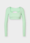 Nike Performance W NK DF ZENVY LS BRA LS SNL - Long sleeved top - cucumber calm/white