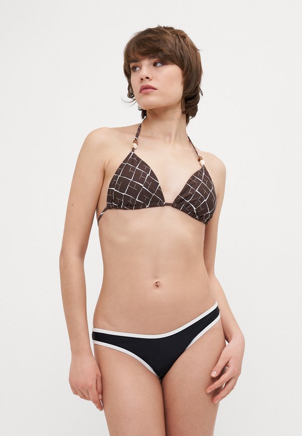 Abercrombie & Fitch Beaded Halter String Triangle Bikini Top