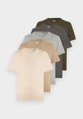 Jack & Jones JJEORGANIC BASIC TEE O NECK 5 PACK