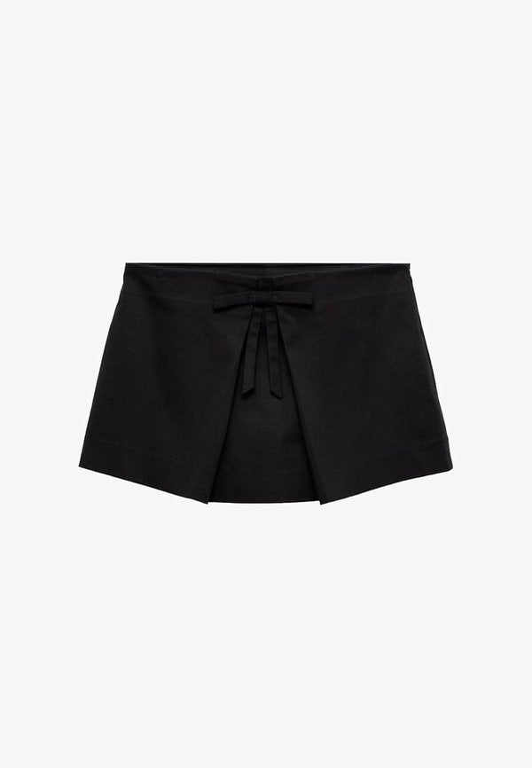 Mango A-line skirt - black