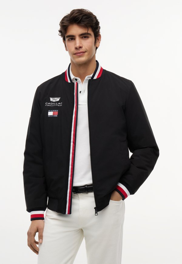 Tommy Hilfiger TH X CADILLAC FORMULA 1 TEAM REPLICA VARSITY UNISEX - Bomber Jacket - black
