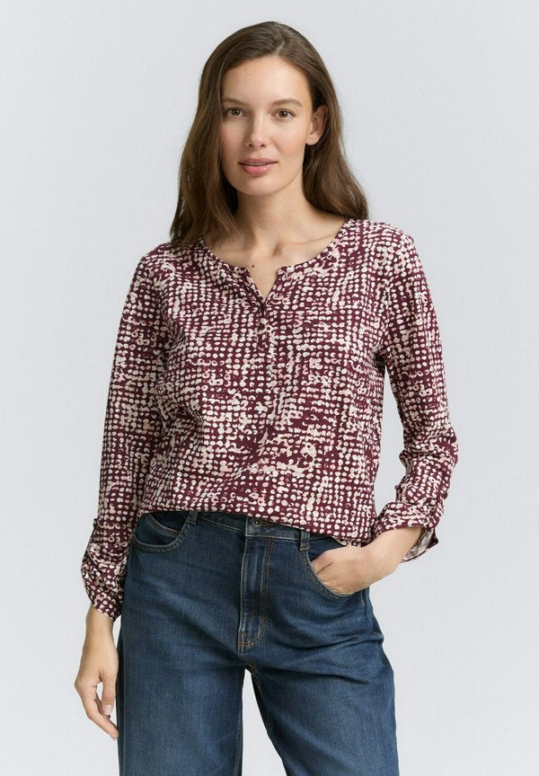 TOM TAILOR HENLEY MIT MUSTER