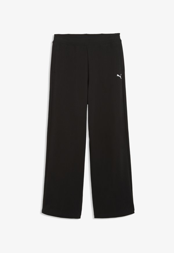 Puma WARDROBE ESS PEACH TOUCH SLOUCHY - Tracksuit bottoms - black