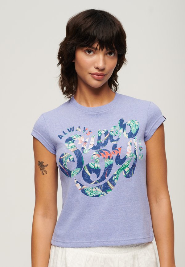 Superdry & Co FLORAL SCRIPTED SLEEVE