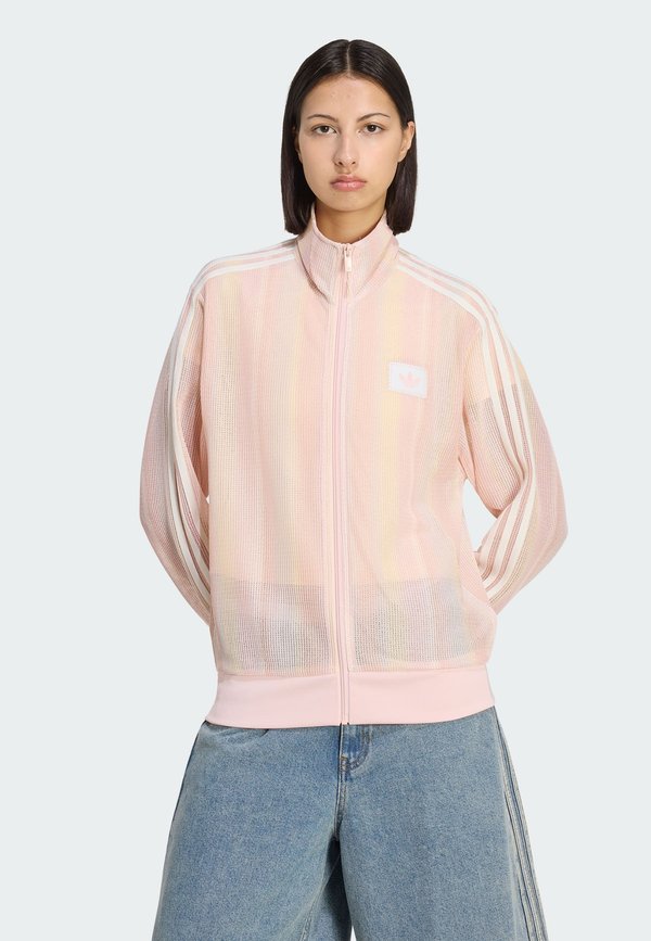 adidas Originals SUMMER GLOW KNITTED FIREBIRD - Cardigan - multicolor/sandy pink