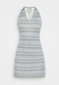 NA-KD MOA MATTSSON HALTERNECK GLITTERY MINI DRESS