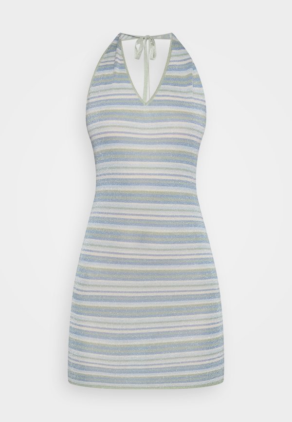 NA-KD MOA MATTSSON HALTERNECK GLITTERY MINI DRESS