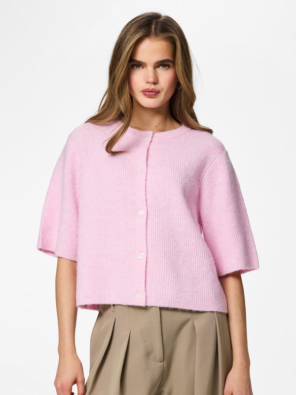 Pieces PCSILLY SS O-NECK KNIT CARDIGAN NOOS BC