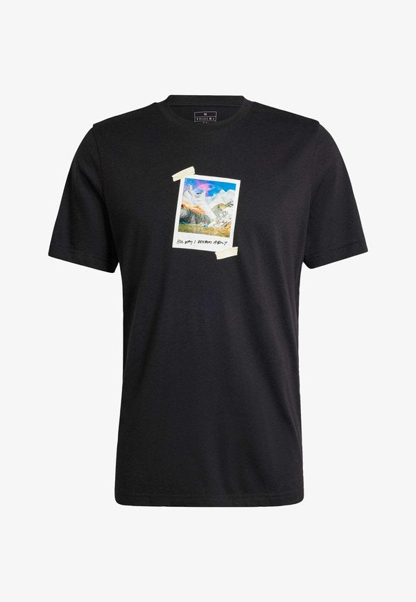 adidas Sportswear ALL DAY DREAM ABOUT... GRAPHIC - Print T-shirt - black