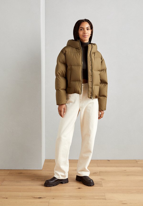 Marc O'Polo JACKET FIXED HOOD WITH ELASTIC DETAILS WELT POCKETS