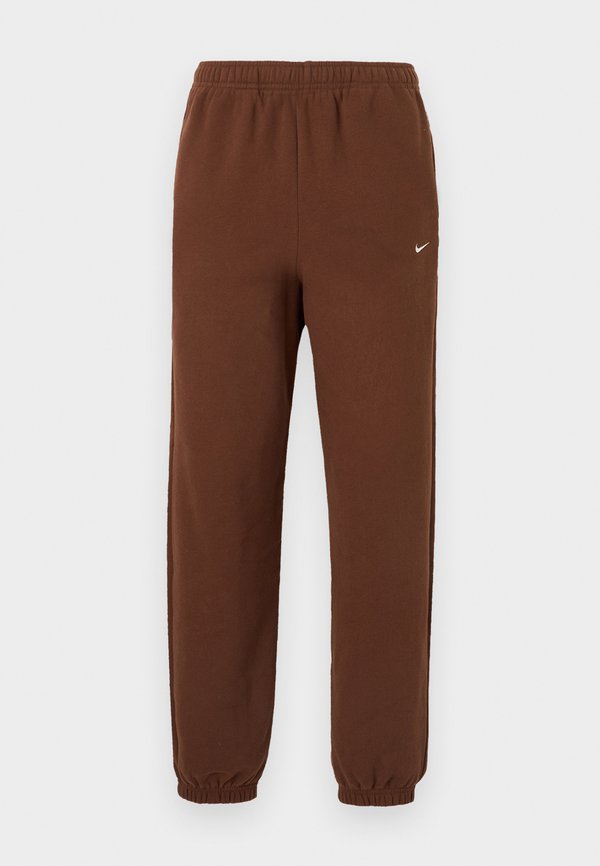 Nike Sportswear STUDIO FLEECE MEDIUM WEIGHT HIGH-RISE OVERSIZED CUFFED PANTS - Tracksuit bottoms - cacao/(sail)