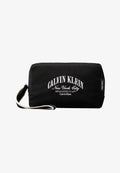 Calvin Klein GRAPHIC POUCH - Wash bag - black