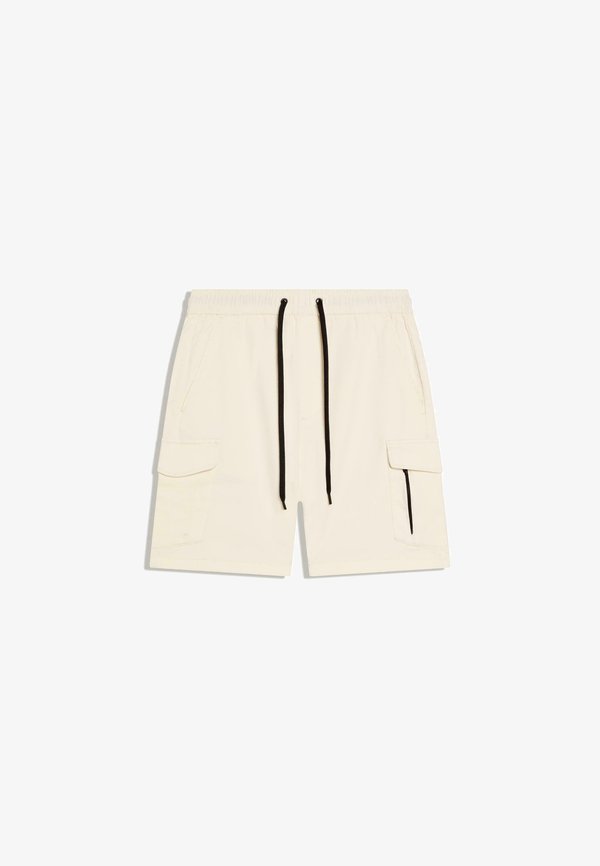 Bershka CARGO - SHORTS - Shorts - white