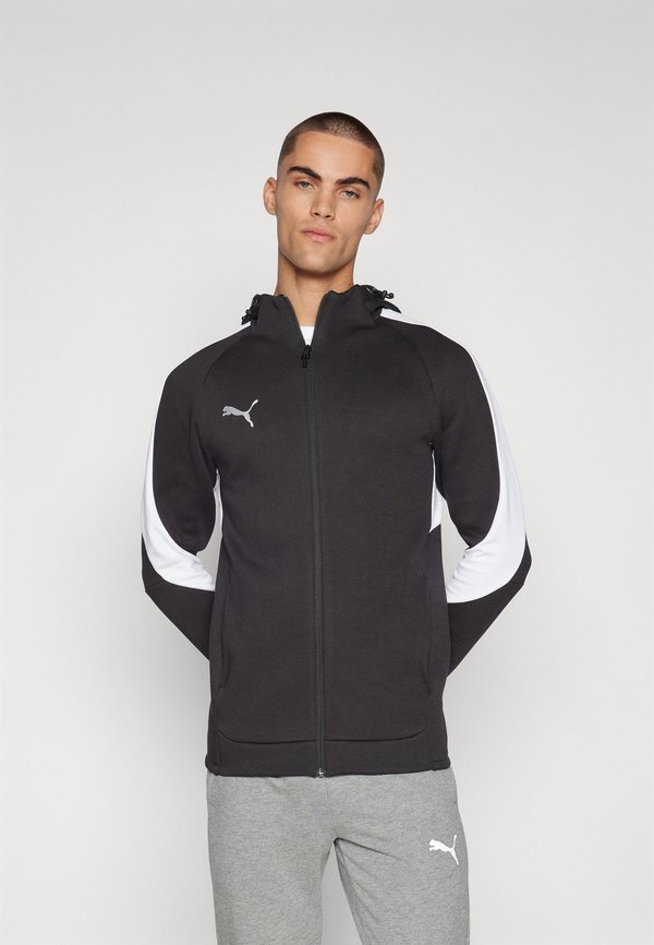 Puma HOODED JACKET - Zip-up sweatshirt - black