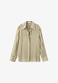 Mango ADULT - Button-down blouse - khaki white