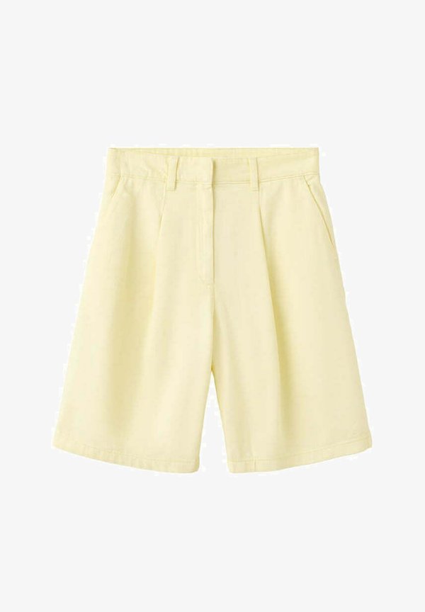 Mango ADULT - Denim shorts - light yellow