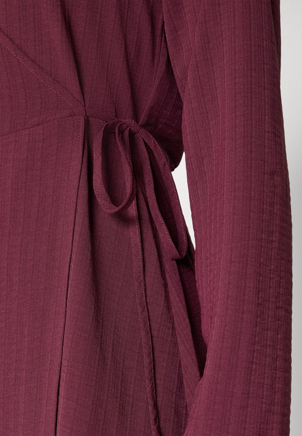VILA VILOVIE NEW WRAP MIDI DRESS