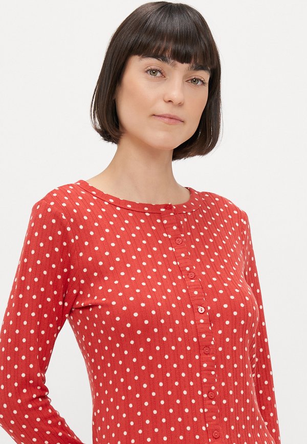 Abercrombie & Fitch POINTELLE LONG SLEEVE SHIRT