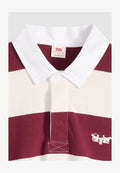 Levi's® HUDSON BOXY RUGBY RONAN STRIPE NAVY BLAZ - Polo shirt - ronan stripe navy bl/reds