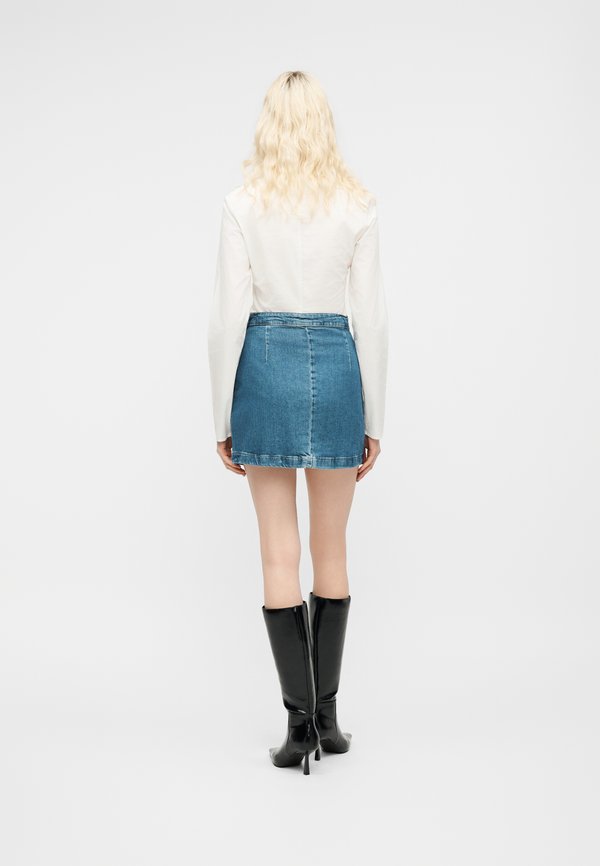 Pieces Mini PCSILKE HW SLIT DENIM