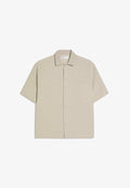 Bershka BOXY TAILORING - Shirt - stone