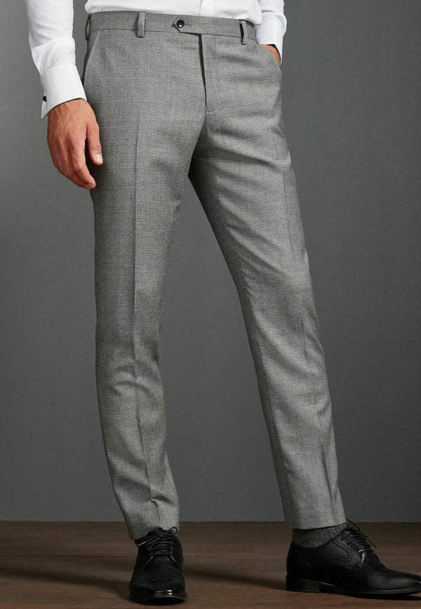 Next SLIM FIT SIGNATURE EMPIRE MILLS 100% WOOL PUPPYTOOTH SUIT: TROUSERS