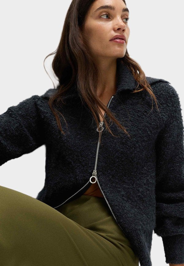 Marks & Spencer BOUCLE ZIP UP COLLAR
