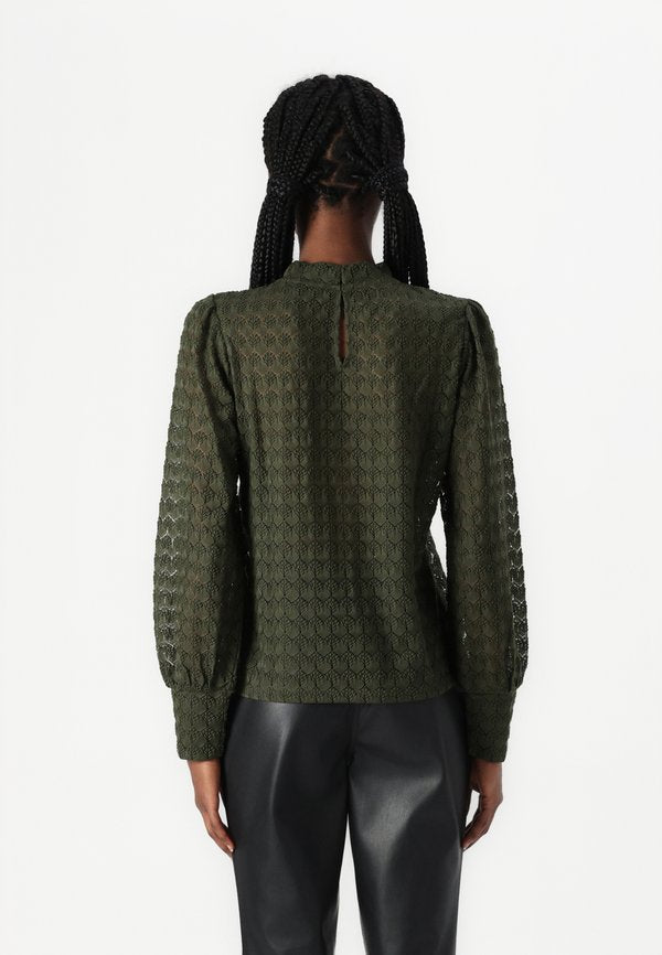 JDY JDYAVERY L/S LACE TOP JRS NOOS