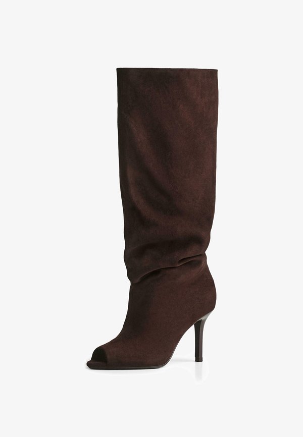 Bershka High heeled boots - brown