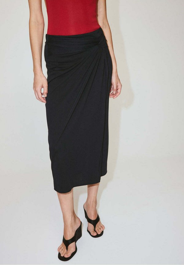 Mango ADULT - Wrap skirt - black