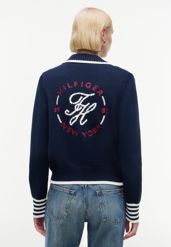 Tommy Hilfiger TOMMY HILFIGER STRICKJACKE - Cardigan - marine