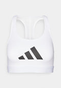 adidas Performance POWERREACT GRAPHIC - Light support sports bra - white