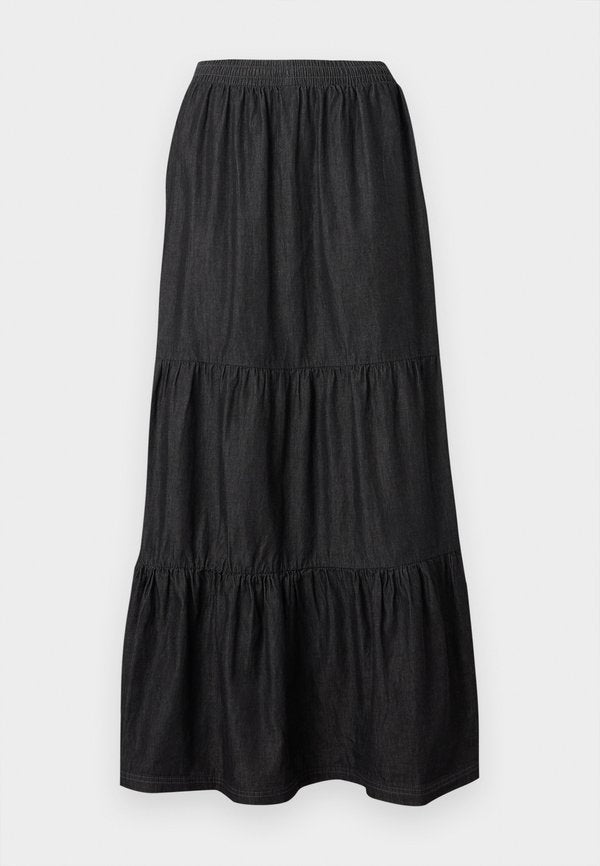adidas Originals SKIRT - Denim skirt - medium black denim