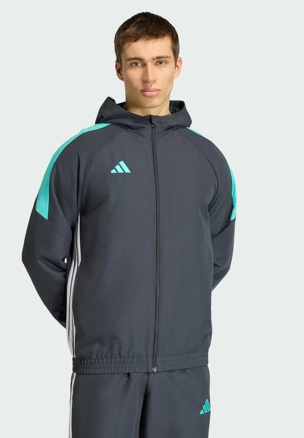 adidas Performance Zip-up sweatshirt - night grey mint rush white
