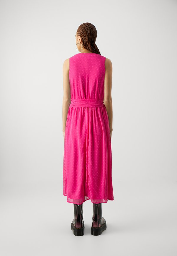 VILA VIMALIANA V NECK MIDI DRESS