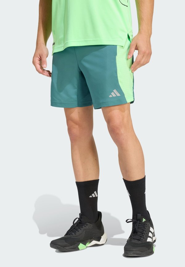 adidas Performance TECH APPAREL CLIMACOOL - Sports shorts - preloved teal/lime burst