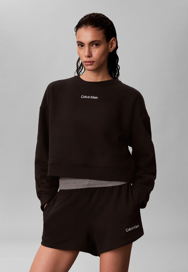 Calvin Klein FRENCH TERRY - Shorts - black