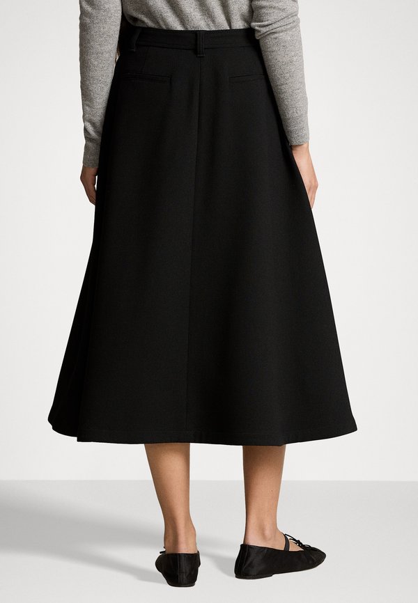 Polo Ralph Lauren WOOL CREPE BUTTONED SKIRT