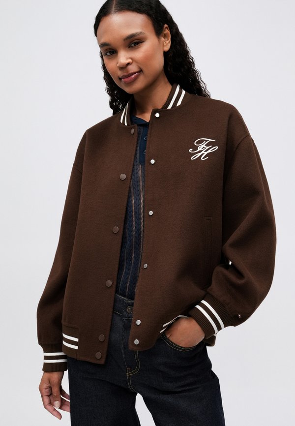 Tommy Hilfiger DOUBLE-FACED WOOL BLEND BOMBER JACKET