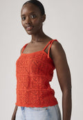 Levi's® ABBEY TIE SHOULDER TANK - Top - signal red